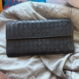 Bottega Veneta black wallet